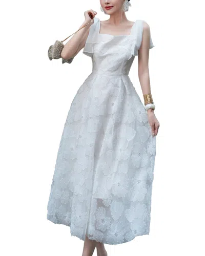 Burryco Embellished Sleeveless Maxi Dress In Blue