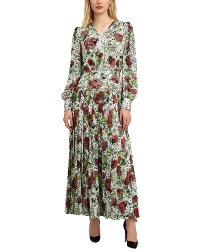 Burryco Long Sleeve Maxi Dress In Green