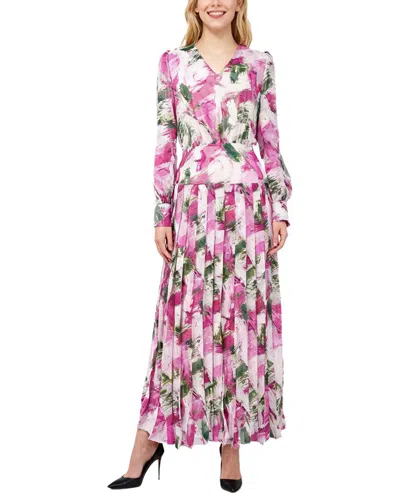 Burryco Long Sleeve Maxi Dress In Multi
