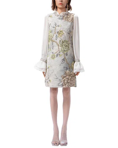 Burryco Long Sleeve Mini Dress In Multi