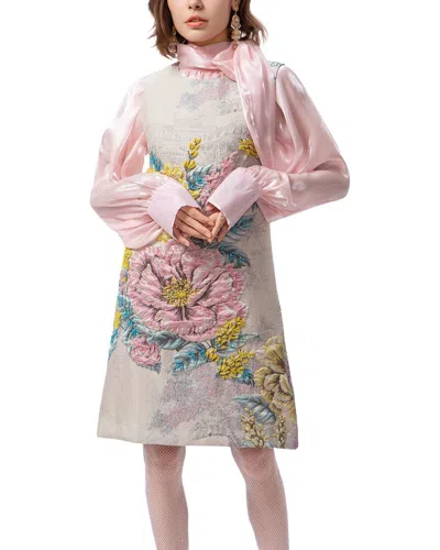 Burryco Long Sleeve Mini Dress In Pink