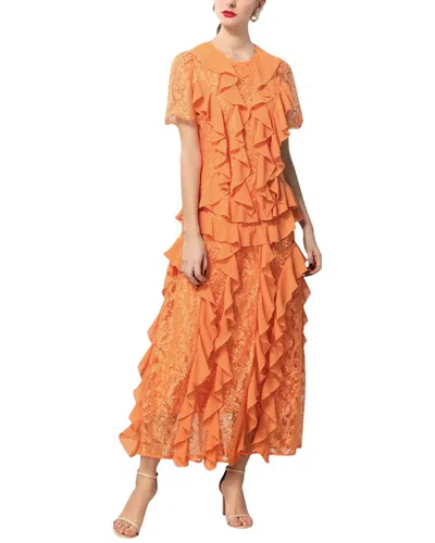Burryco Maxi Dress In Orange