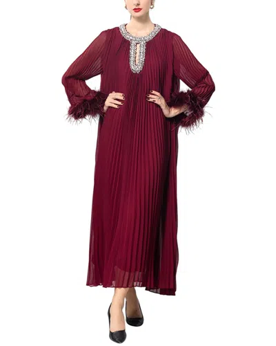 Burryco Maxi Dress In Burgundy