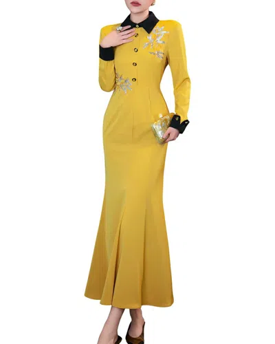 Burryco Maxi Dress In Yellow
