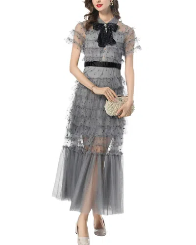 Burryco Maxi Dress In Gray