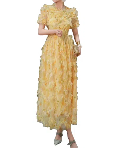 Burryco Maxi Dress In Yellow