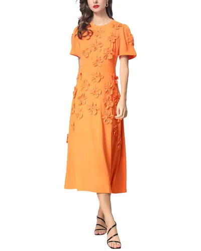 Burryco Midi Dress In Orange