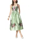 Burryco Midi Dress In Green