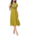 Burryco Midi Dress In Green