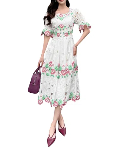 Burryco Midi Dress In White