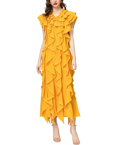 Burryco Midi Dress In Yellow