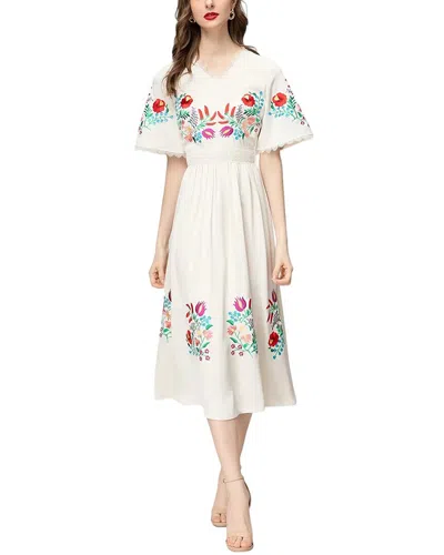 Burryco Midi Dress In White