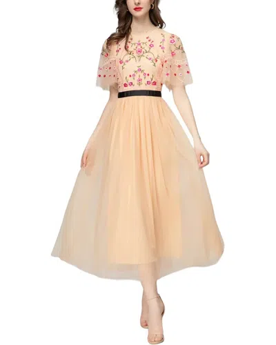 Burryco Midi Dress In Beige