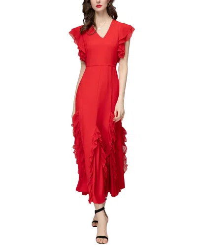 Burryco Midi Dress In Red