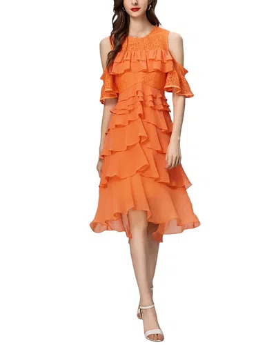 Burryco Midi Dress In Orange
