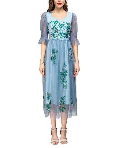 Burryco Midi Dress In Blue