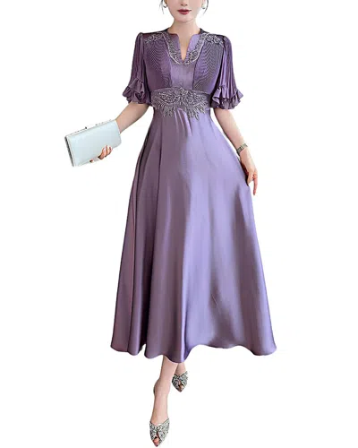 Burryco Midi Dress In Purple
