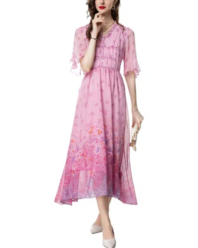 Burryco Midi Dress In Pink