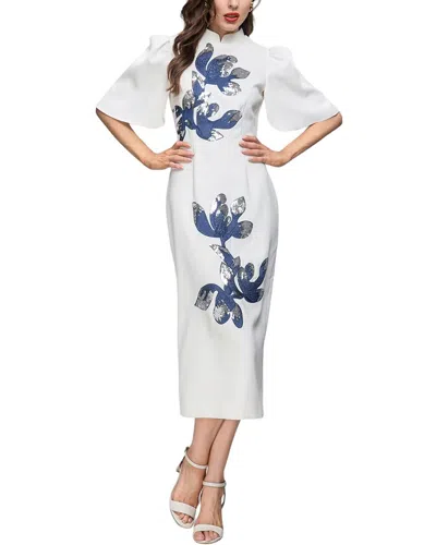 Burryco Midi Dress In White