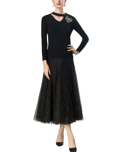 Burryco Midi Dress In Black