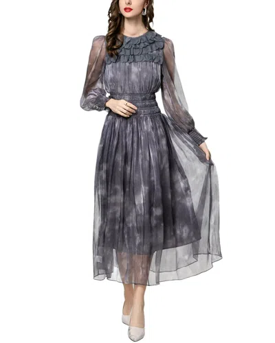 Burryco Midi Dress In Gray