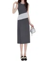 Burryco Midi Dress In Gray