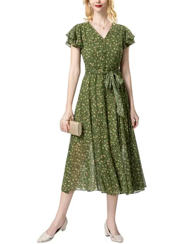 Burryco Midi Dress In Green