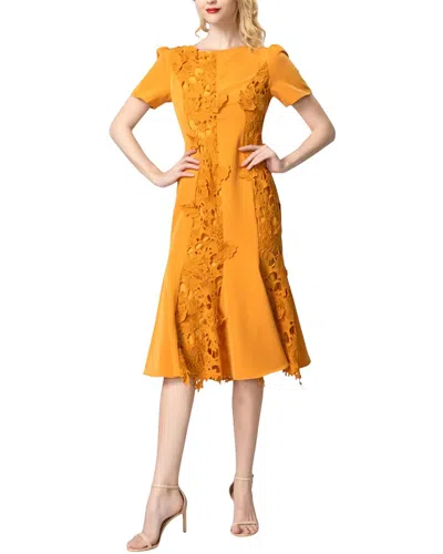 Burryco Midi Dress In Orange