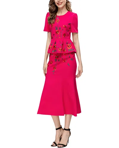 Burryco Midi Dress In Pink