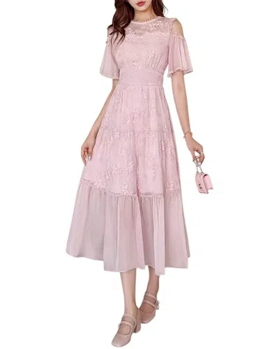 Burryco Midi Dress In Pink