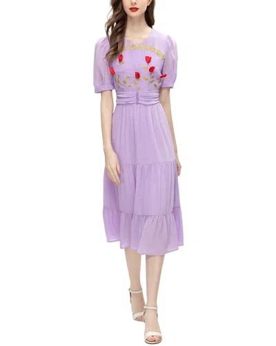 Burryco Midi Dress In Purple