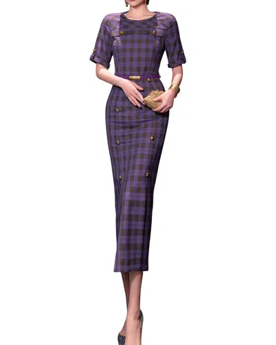 Burryco Midi Dress In Purple