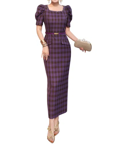 Burryco Midi Dress In Purple