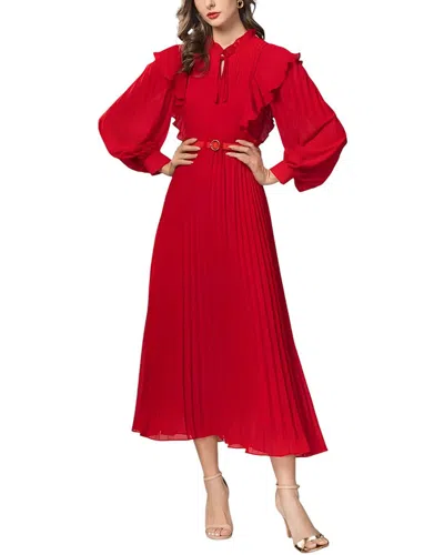 Burryco Midi Dress In Red