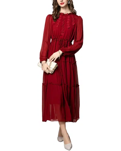 Burryco Midi Dress In Red