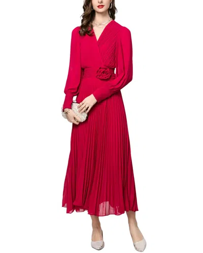 Burryco Midi Dress In Red