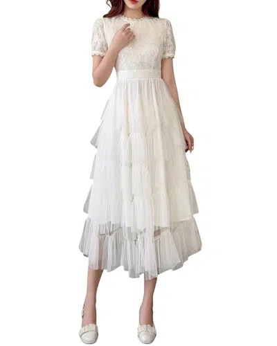 Burryco Midi Dress In White