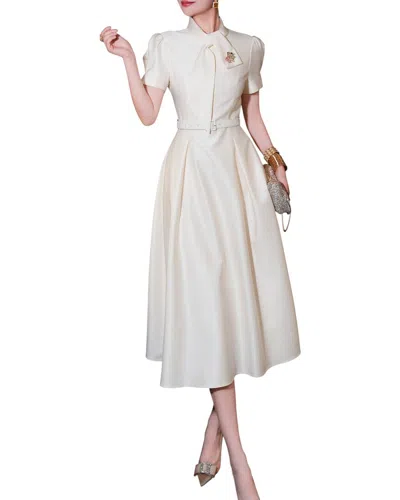Burryco Midi Dress In White