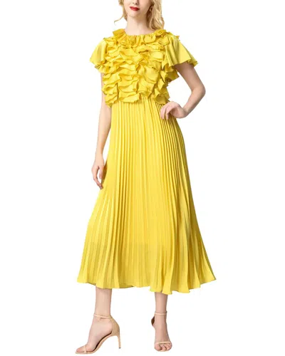 Burryco Midi Dress In Yellow