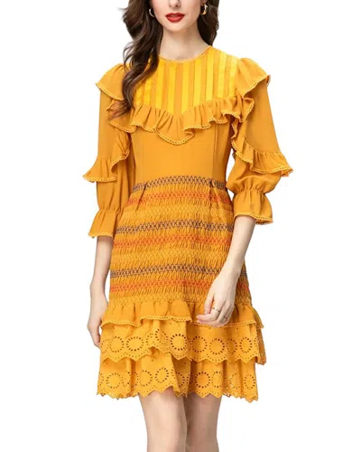 Burryco Mini Dress In Yellow