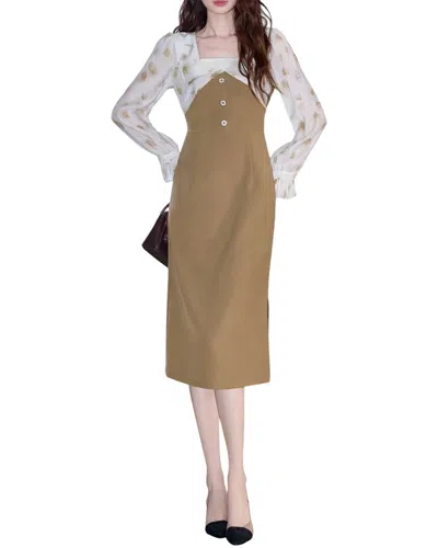 Burryco Mini Dress In Brown