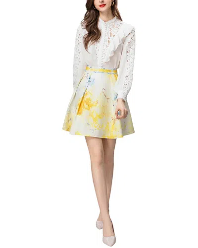 Burryco Shirt & Skirt Set In Multi