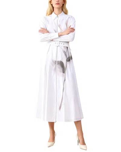Burryco Shirt Dress In White