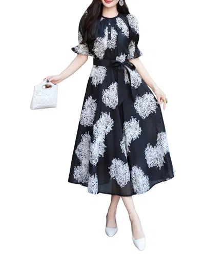 Burryco Short Sleeve Maxi Dress In Black