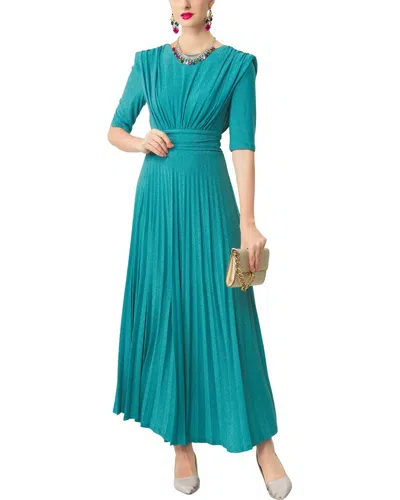 Burryco Short Sleeve Maxi Dress In Green