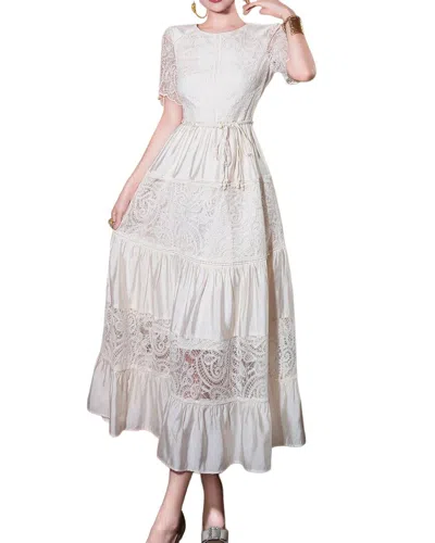 Burryco Short Sleeve Maxi Dress In Neutral