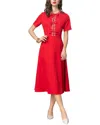 Burryco Short Sleeve Midi Dress