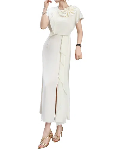 Burryco Short Sleeve Midi Dress In Neutral