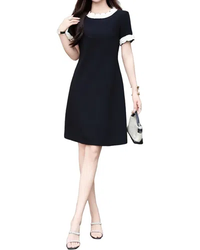 Burryco Short Sleeve Mini Dress In Black
