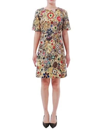 Burryco Short Sleeve Mini Dress In Multi